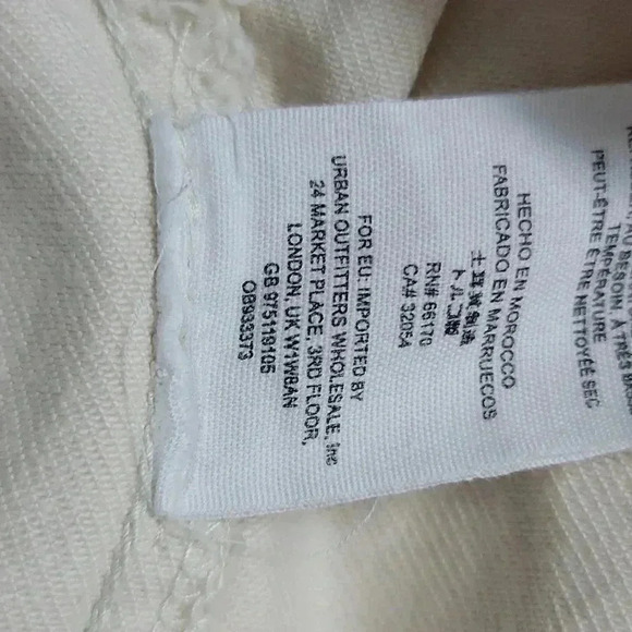 Free People Rumors Denim Jacket in Ivory Size Small OB933373 - Picture 15 of 15